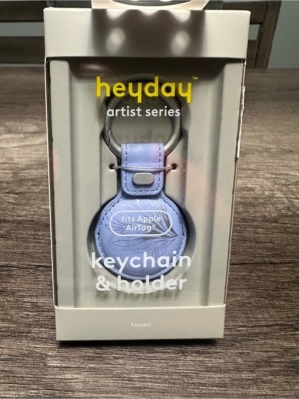 heyday Artist Series Lavender Keychain & AirTag Holder